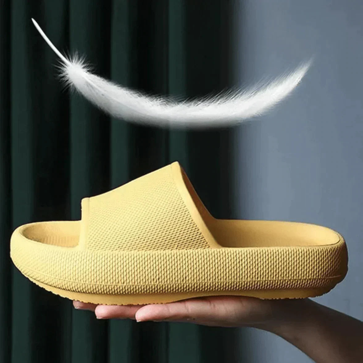 4,5 cm Wolke unter jedem Schritt