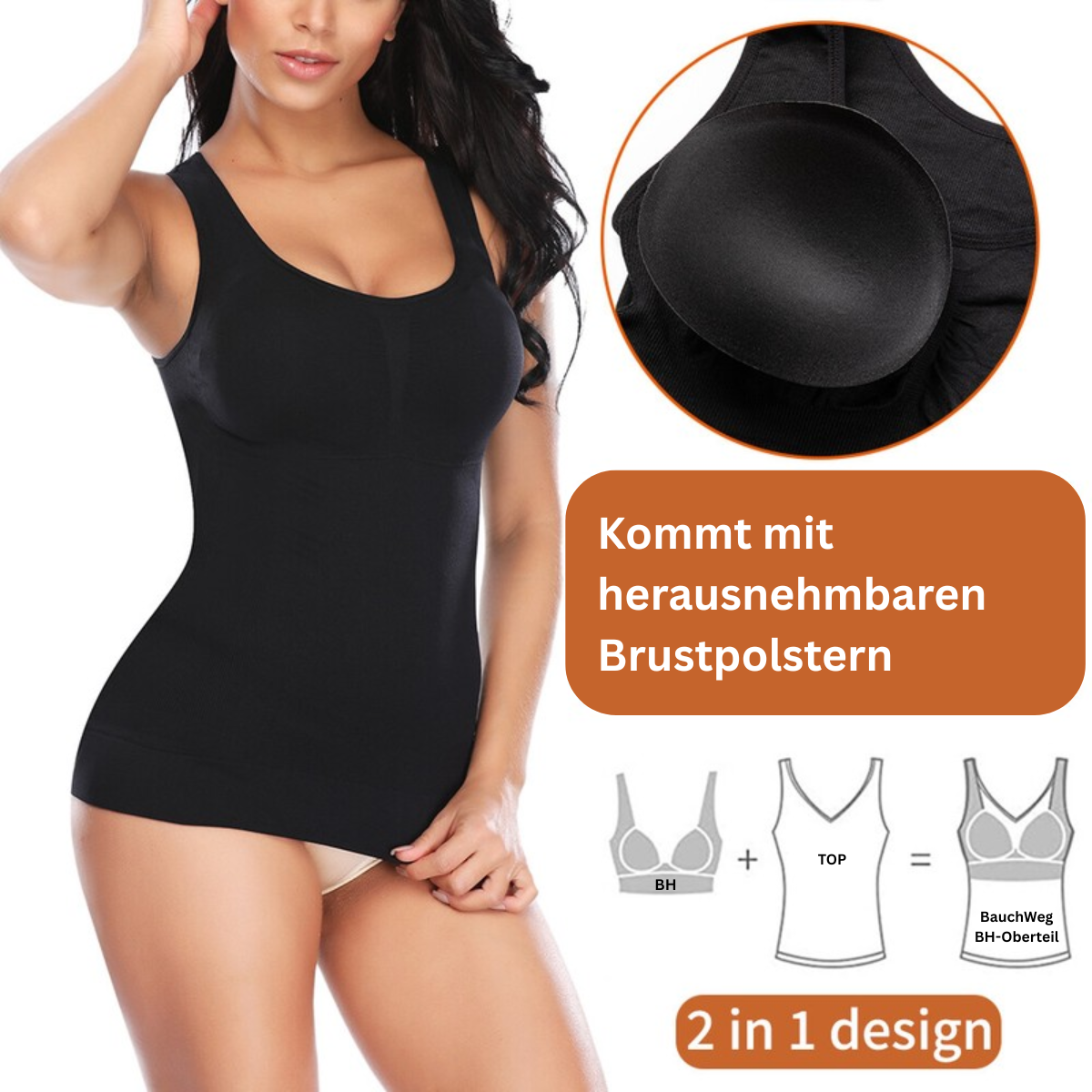 Ihr BH ist schon eingebaut